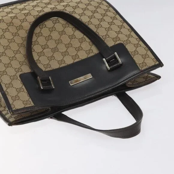 GUCCI GG Canvas Tote Bag Beige Totes